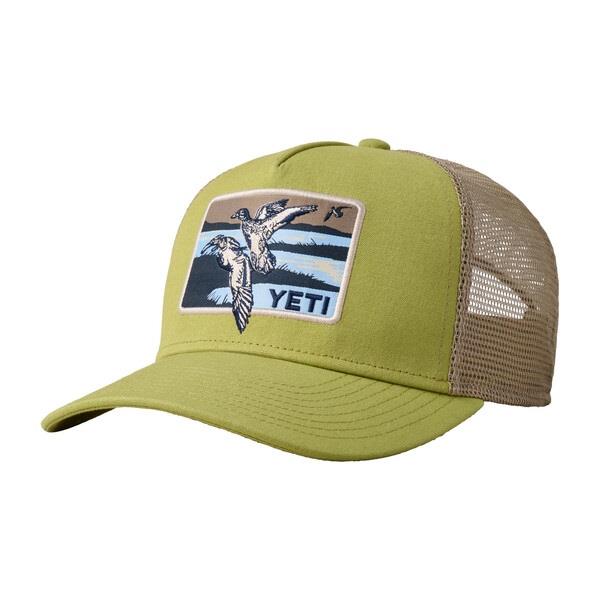 YETI Duck Scene 60/40 Bow Fit Trucker Hat - Moss Image 1