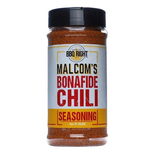 How To BBQ Right Malcolm's 'Bonafide' Chili Seasoning - 16oz (453g) Image 1