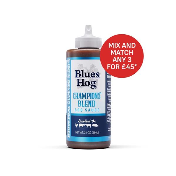 Blues Hog BBQ ' Champions Blend' BBQ Sauce ( Squeeze Bottle) - 680g Image 1