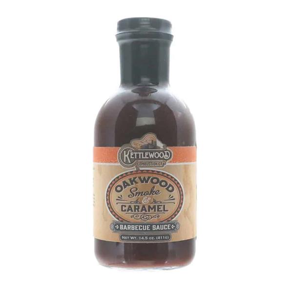 Kettlewood Combustion Co .Oakwood & Caramel BBQ Sauce - 411g ( 14.5oz) - CLEARAN Image 1