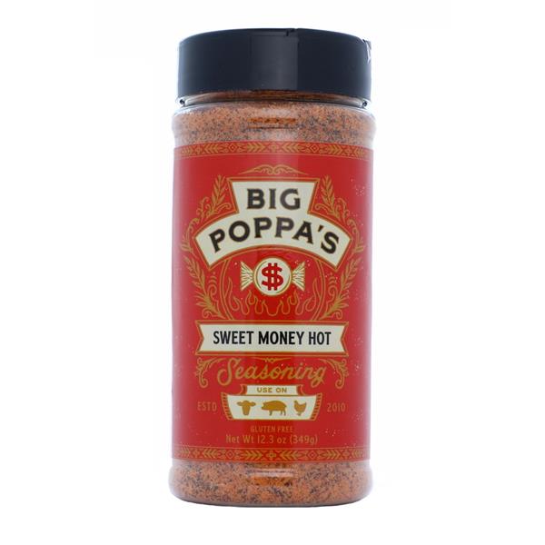 Big Poppas Smokers 'Sweet Money Hot' Rub - 349g (12.3oz) - CLEARANCE Image 1