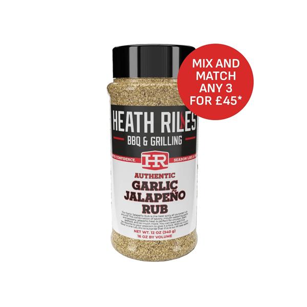 Heath Riles BBQ Garlic Jalapeno Rub - 340g (12oz) Image 1