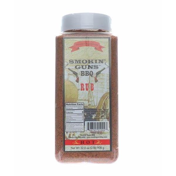 Smokin' Guns BBQ 'Hot' Rub - 32oz (907g) Image 1