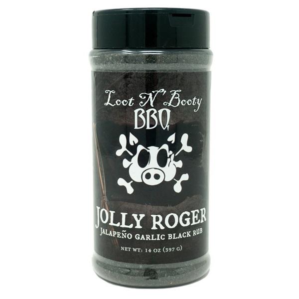 Loot N Booty'' Jolly Roger' Jalapeno Garlic Black Rub - 396g ( 14oz) Image 1