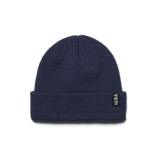 YETI Logo Badge Beanie Hat - Navy Image 1