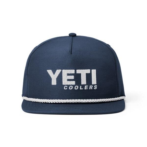 YETI Flat Brim Rope Hat - Navy Image 1