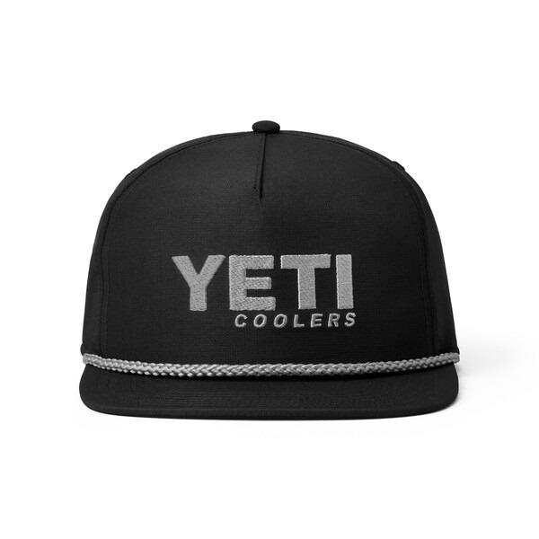 YETI Flat Brim Rope Hat - Black Image 1