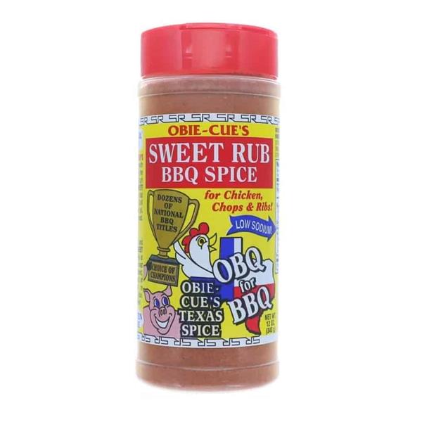 Obie - Cue Sweet Rub BBQ Spice - 340g (12oz) - CLEARANCE Image 1