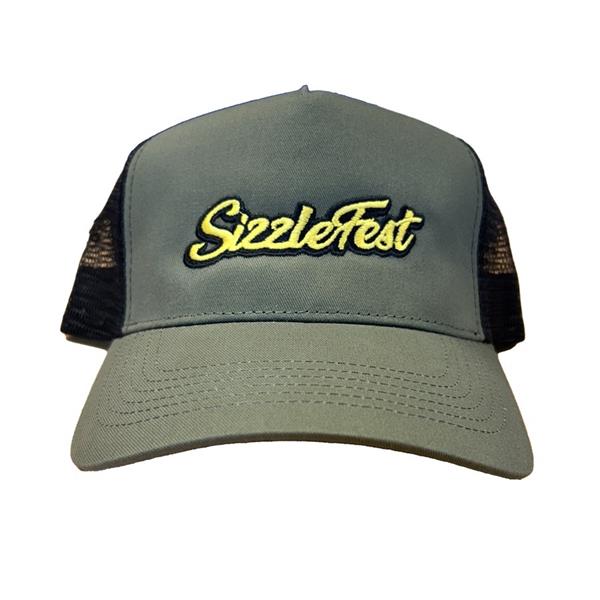 Sizzlefest - Snapback Trucker Hat - Olive/Black Image 1
