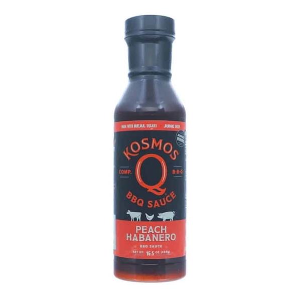 Kosmo's Q Peach Habanero 'BBQ Sauce - 467g (16.5oz) - CLEARANCE Image 1