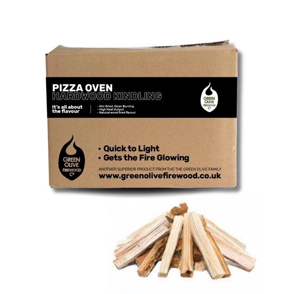 Green Olive Pizza Oven Hardwood Kindling Box - 2kg Image 1