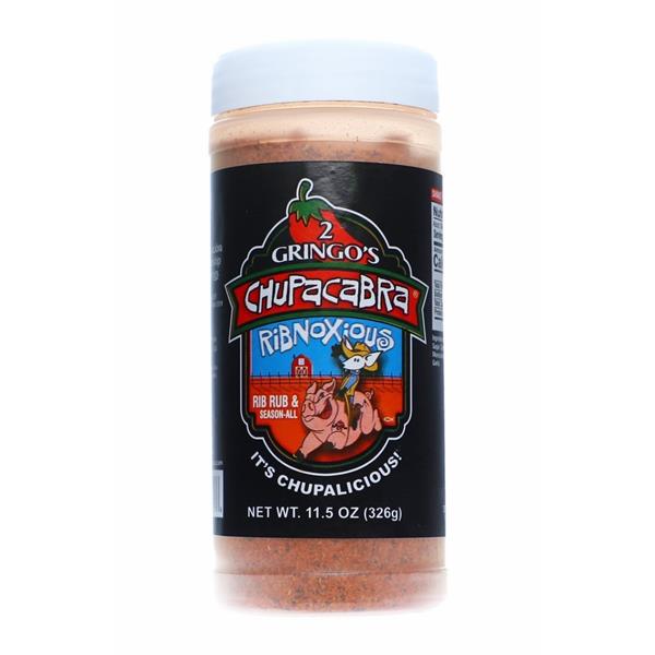 2 Gringos Chupacabra 'Ribnoxious 'BBQ Rub - 326g (11.5oz) - CLEARANCE Image 1