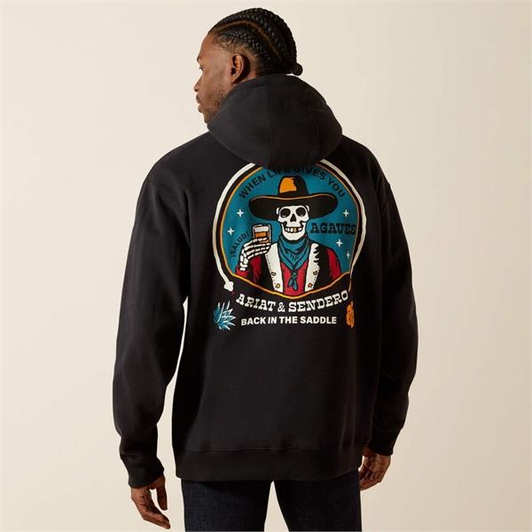 Ariat Sendero When Life Gives You Agaves Hoodies - Black Image 1
