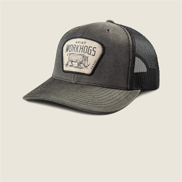 Ariat WorkHog Patch Snapback Cap - Grey Image 1