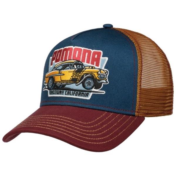 Stetson Pomona Raceway Trucker Cap - Blue / Red Image 1
