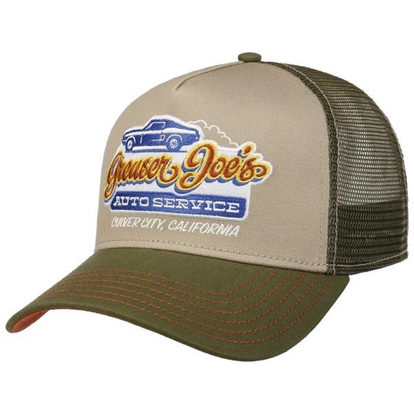 Stetson Greaser Joe's Trucker Cap - Green / Beige Image 1