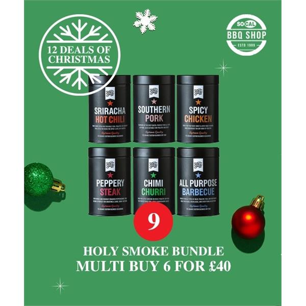 Holy Smoke BBQ Rubs Bundle (Spicy Chicken,Peppery Steak,All Purpose,Chimi Churri Image 1