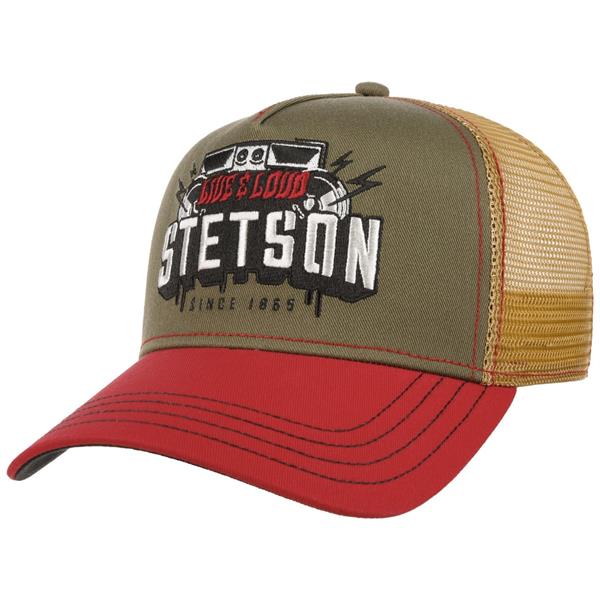 Stetson Festival Live & Loud Trucker Hat - Red / Olive Image 1