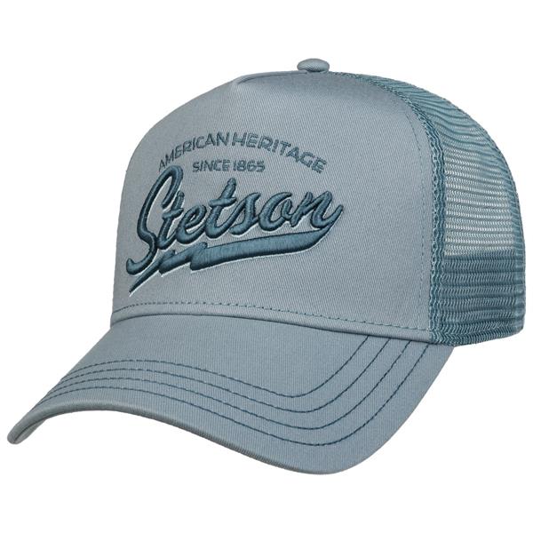 Stetson American Heritage Trucker Hat - Dusty Blue Image 1