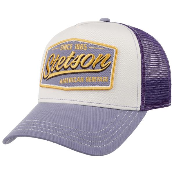 Stetson Vintage Trucker Hat - Lilac / Offwhite Image 1