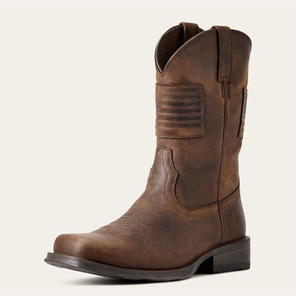 Ariat Mens Rambler Patriot Western Boots Image 1