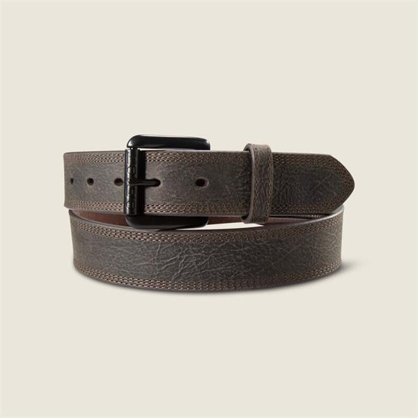 Ariat Work Triple Row Stitch Belt - Brown - W34 Image 1