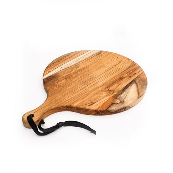 Big Green Egg Teak Pizza Serving Board Image 1