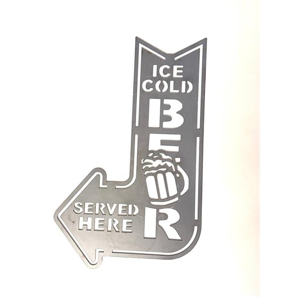 Ice Cold Beer BBQ Sign Image 1
