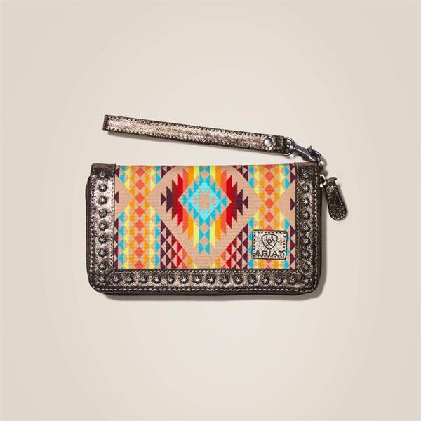 Ariat Clutch Wallet - Diamond Stripe Image 1