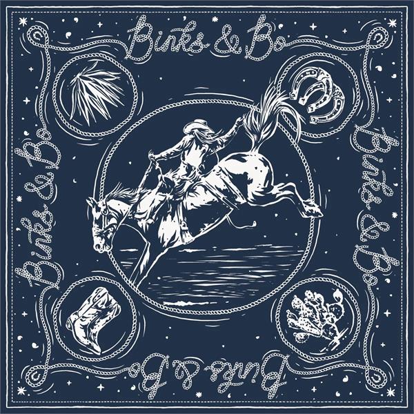 Binks & Bo The Bronc Silk Bandana Image 1