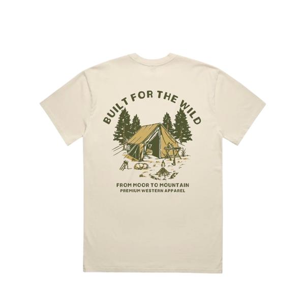 Binks & Bo Unisex Built For The Wild Tent T-Shirts- Natural Image 1
