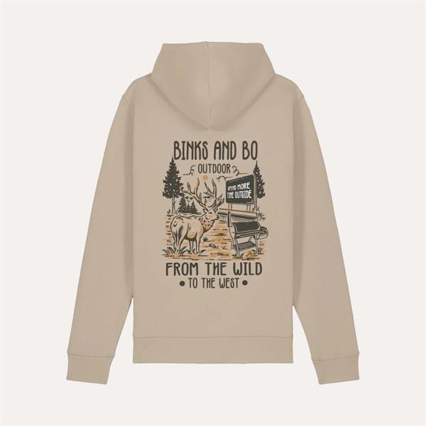 Binks & Bo Where The Wild Meets The West- BBQ Organic Cotton Hoodies - Desert Du Image 1