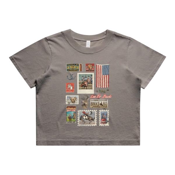 Binks & Bo Rodeo Heritage Ladies Crop Tees Image 1