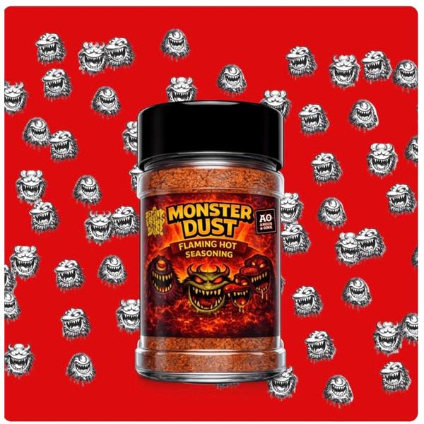 Angus & Oink Monster Dust - Flaming Hot Seasoning - 200g Image 1