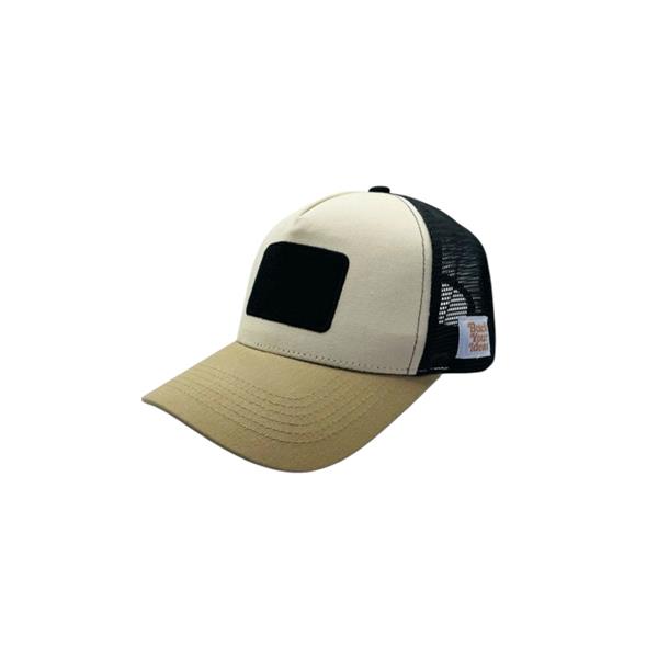 Buck Your Ideas Velcro Patch Black / Khaki / Cream Cap Image 1