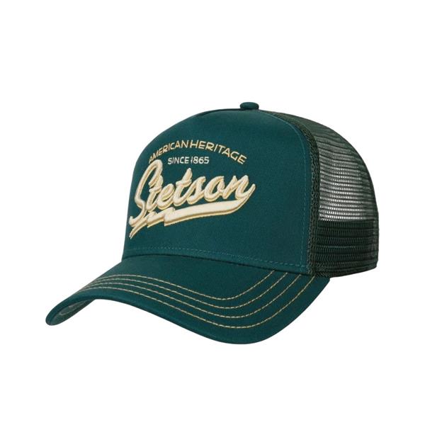 Stetson Since 1875 Trucker Cap - Petrol Blue Image 1