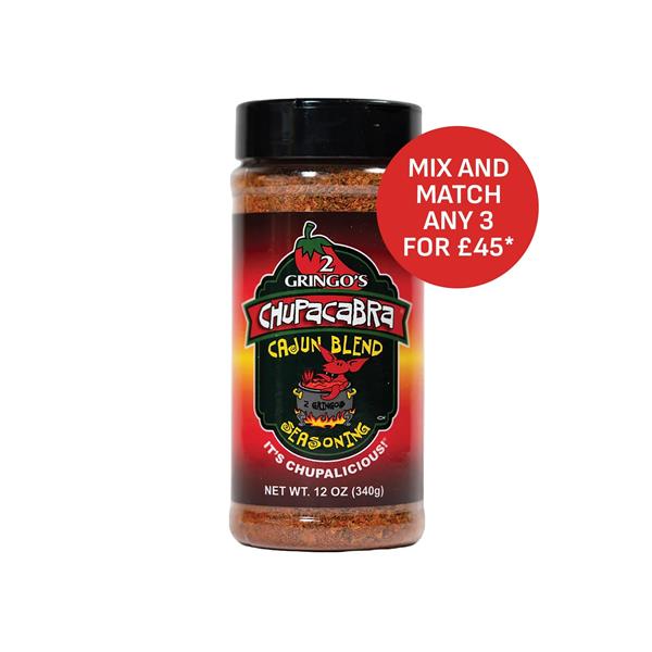2 Gringos Cupacabra Cajun Blend Rub - 12oz (340g) Image 1
