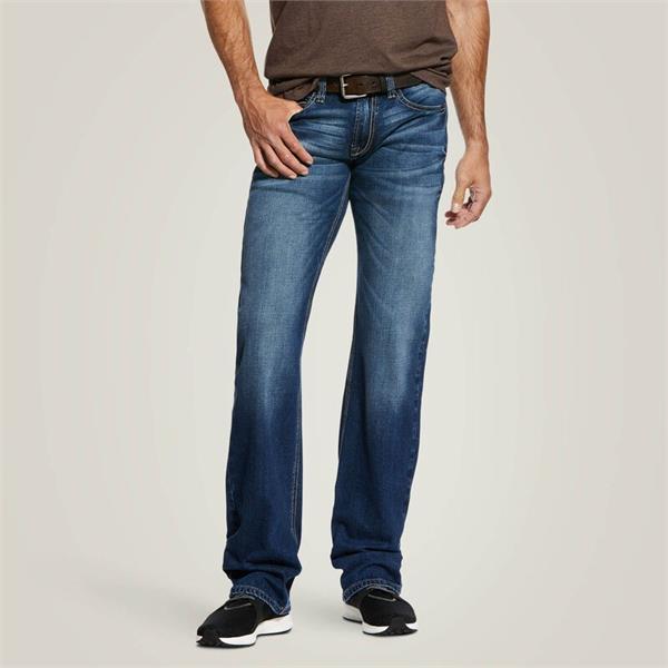 Ariat Mens Rocker Stretch Nassau Stackable Straight Leg Jeans - Summit Image 1