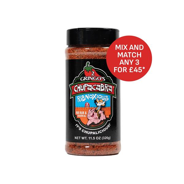 2 Gringos Chupacabra 'Ribnoxious 'BBQ Rub - 11.5oz (326g) Image 1