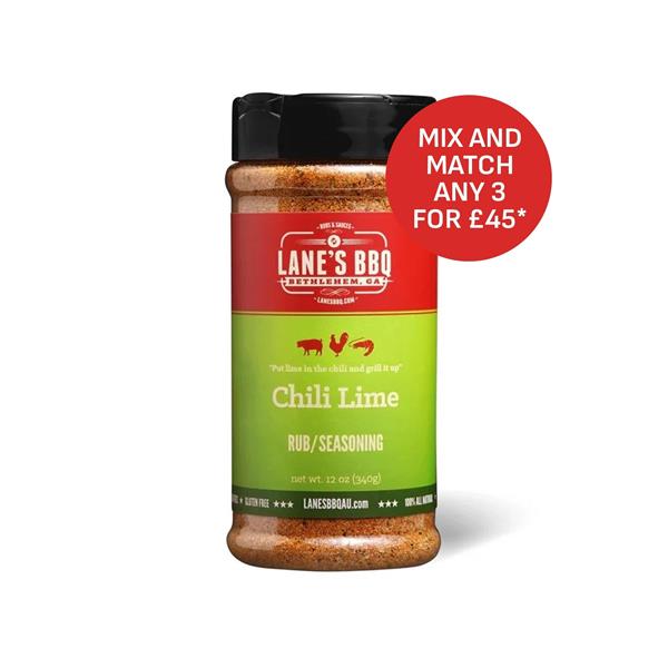 Lane's BBQ 'Chili Lime' Rub (12.4oz) 351g Image 1
