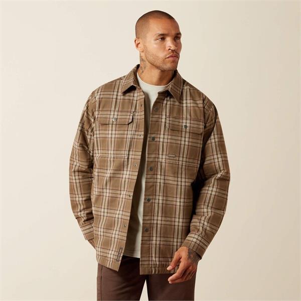 Ariat Rebar Flannel Insulated Shirt Jackets - Canteen Image 1
