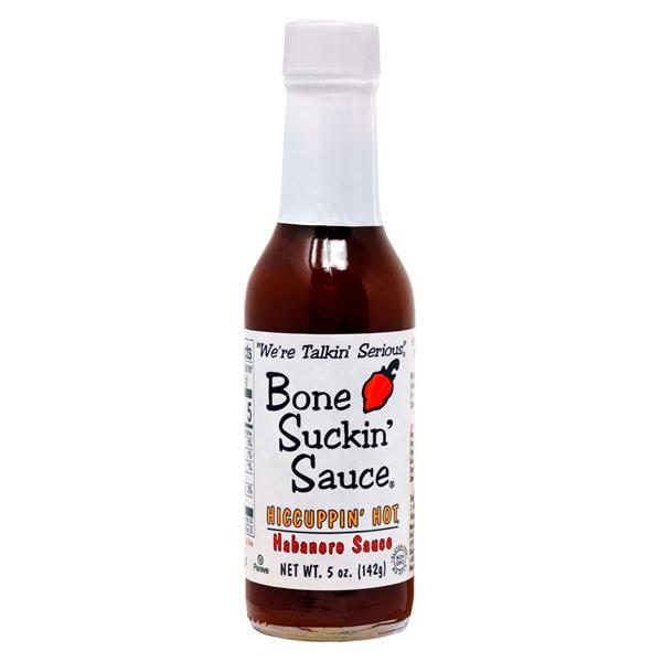 Bone Suckin' Hiccuppin' Hot Habanero Sauce - 5oz (142g) - CLEARANCE Image 1