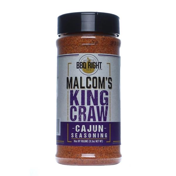 How To BBQ Right Malcolm's 'King Craw' Cajun Seasoning - 326g (11.5oz) - CLEARAN Image 1