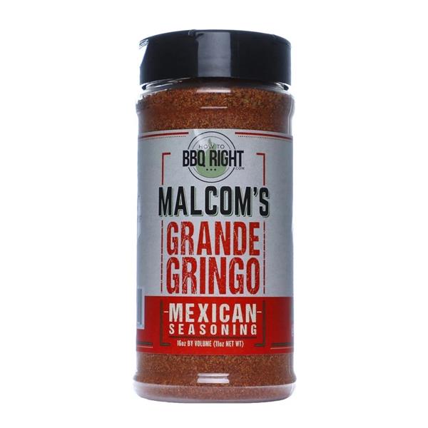 How To BBQ Right Malcolm's 'Grande Gringo 'Mexican Seasoning - 311g (11oz) - CLE Image 1