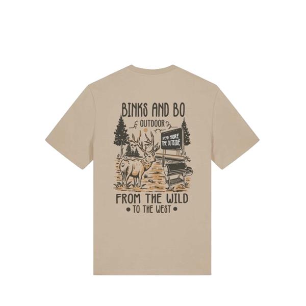 Binks & Bo Where The Wild Meets The West- BBQ T-Shirts - Desert Dust Image 1