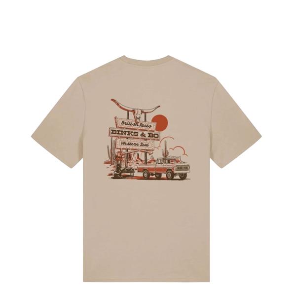 Binks & Bo Backroad BBQ Unisex T-Shirts - Desert Dust  Image 1