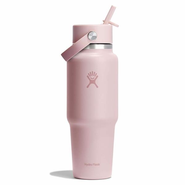 Hydroflask 32oz (946ml) Wide Mouth Travel Bottle with Flex Straw Cap - Trillium Image 1