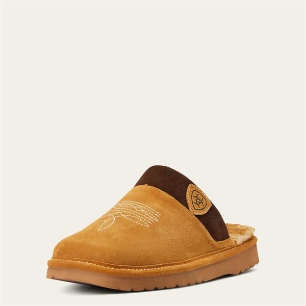 Ariat Mens Silversmith Square Toe Slippers - Chestnut Image 1