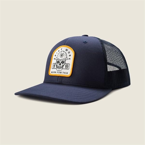 Ariat Mens Work Roughneck Patch Cap - Navy Image 1