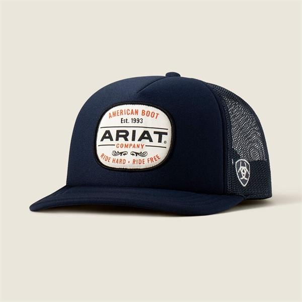 Ariat Mens Foam Patch Snapback Cap - Navy Image 1